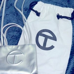 Silver Small Telfar bag